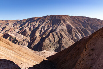 interior arid road in the Camarones valley, Arica and Parinacota region