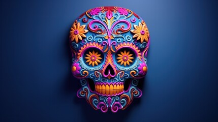 Day of the dead sugar skull