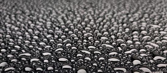 Background texture of Water Drop on black background 