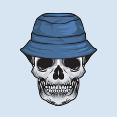 Vintage Skull Vector Design
