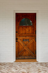 antique Dutch door with farmhouse details