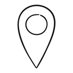 Location. Hand drawn vector illustration