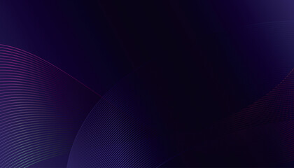 Abstract blue soft line geometric lines on dark background.