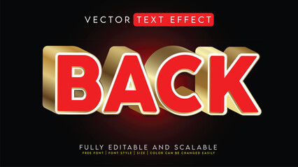 3D Text Effect _Fully Editable and Scalable Vector (Back)