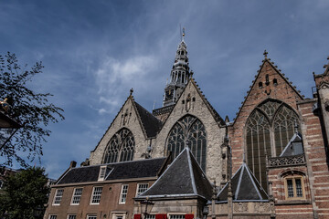 Amsterdam Old Church (Oude Kerk), oldest parish church, founded in 1213. Oude Kerk stands in...
