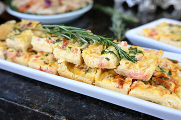 egg pie with meat, savory cake healthy food carb