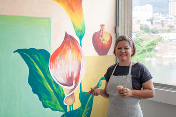 mujer latina artes