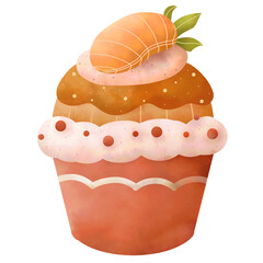 Orange cupcakes 