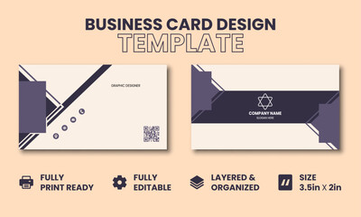 Modern business card print templates. Vector illustration. Stationary design with simple modern luxury elegant abstract pattern background.