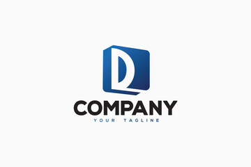 Letter D Logo Design - Lettermark Logo Template