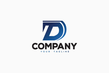Letter D Logo Design - Lettermark Logo Template