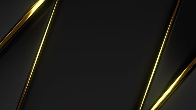 Celebration background with golden lights. Glamour greeting card concept with gold motion effect. Shiny texture for luxury party event. Seamless loop.