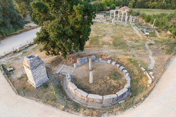 izonai antic city ruins with Zeus temple. Aizanoi ancient city in Cavdarhisar, Kutahya, Turkey.