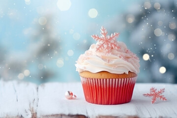 Frosty Cupcake Delight: Winter Wonderland Treat