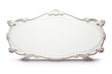 Old-Fashioned White Signboard