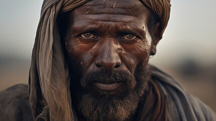 A migratory laborer, his weathered face carrying stories of different lands and peoples, advocates for the rights and safety of his fellow travelers. His eyes carry years of witnessing wage