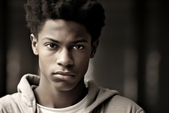 A young, compelling student b with audacity and wit. His intense gaze mirrors the unwavering determination in his heart. His hair, short and neat, reflects his disciplined demeanor while