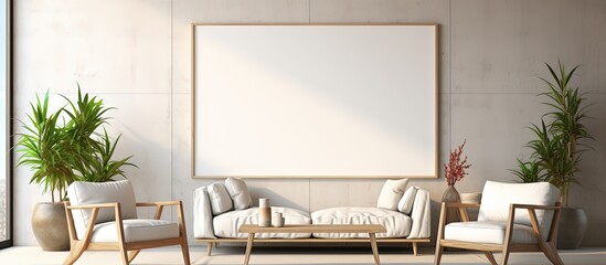 a contemporary interior with an empty frame g 1 3 3.png