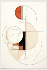 Abstract art of geometric shapes 