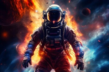 Obraz premium Cosmic astronaut