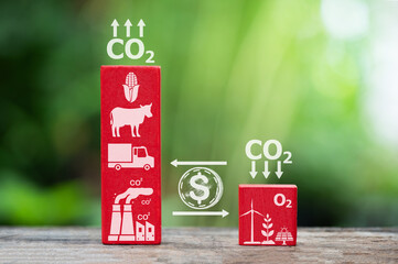 Carbon Credit is the amount of greenhouse gases reduced or stored.    And can be traded in the...