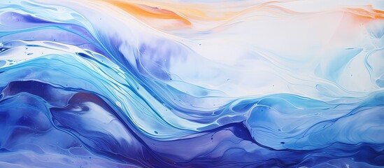 Abstract background with flowing oil paint pattern