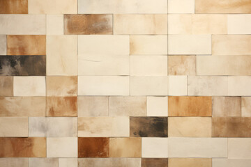 a tile wall is rendered of marble and white sand in the style of texture rich sepia tone - generative ai