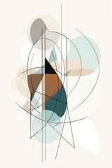Abstract art of geometric shapes