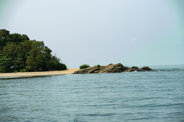 tropical island in the sea assinie beach ivory coast