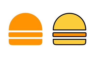 Burger icon set for web and mobile app. burger sign and symbol. hamburger