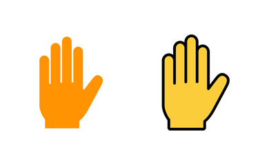 Hand icon set  for web and mobile app. hand sign and symbol. hand gesture