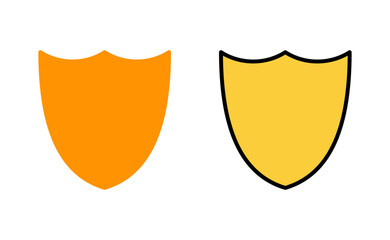 Shield icon set for web and mobile app. Protection icon. Security sign and symbol