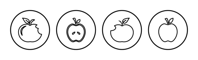 Apple icon vector. apple symbol