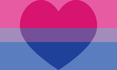 Biromantic (Heart) Pride Flag. Biromantic, sometimes shortened to biro, refers to someone romantically attracted to any gender, ranging from 2 to all genders.