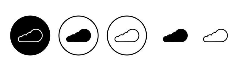 Cloud icon set illustration. cloud sign and symbol