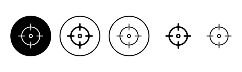 Target icon set illustration. goal icon vector. target marketing sign and symbol