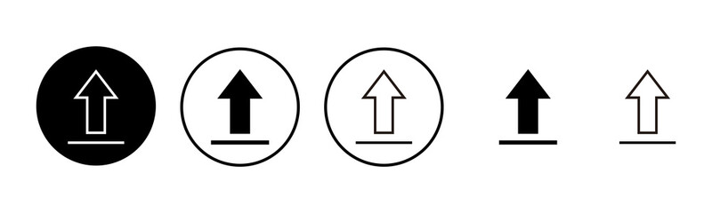 Upload icon set illustration. load data sign and symbol