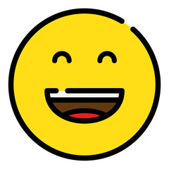 laugh smiley face icon