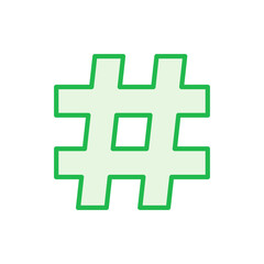 Hashtag icon set. hashtag symbol