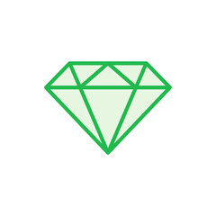 Diamond icon set. diamond gems vector icon.