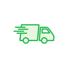 Fast shipping delivery truck icon set. Delivery truck icon. fast delivery icon