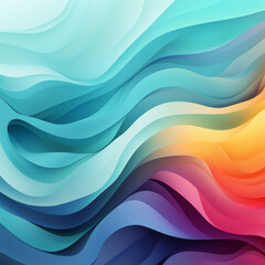 Dynamic Effect Abstract Background, Abstract background with blue and orange waves. Vector illustration for your design