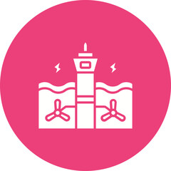 Ocean Energy Icon