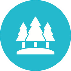 Obraz premium Forest Icon
