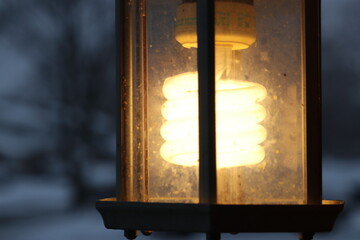 lantern in the window