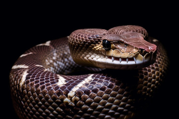 Obraz premium portrait of a 3d poisonous snake