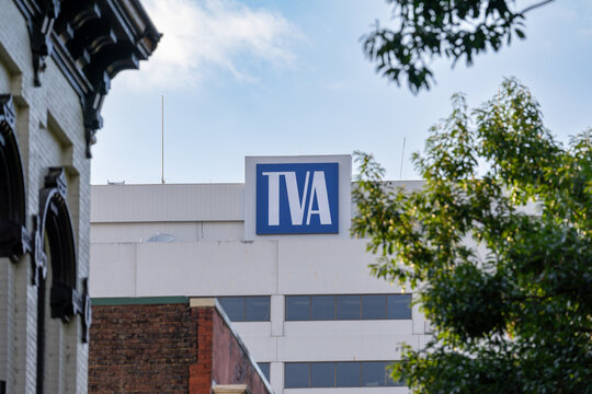 knoxville, tenn 8-22-23 TVA building in Knoxville from Market Square