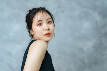 女性のファッションポートレート