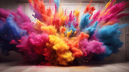 Colorful Powder Explosion