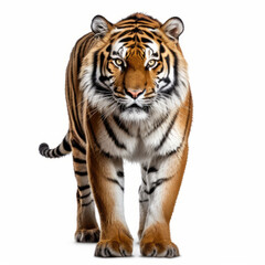 Obraz premium Wild Tiger isolated White